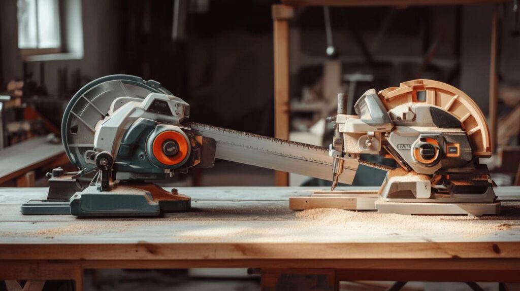 Scie a onglet vs scie a onglet radiale : Les differences essentielles pour choisir la bonne machine